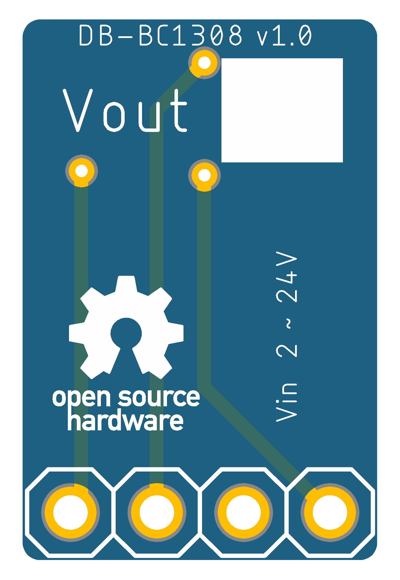 SX1308 Boost Converter PCB (Bottom)